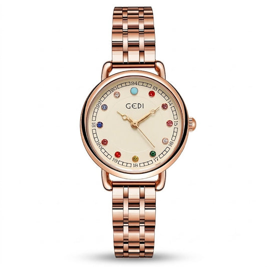 Gedi Mini-Crystal Stone Dial